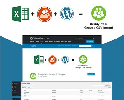 BuddyPress Groups<br>CSV Import