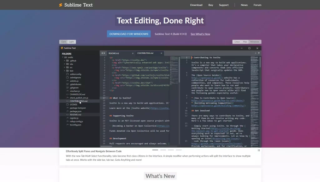 Sublime text-web development tool