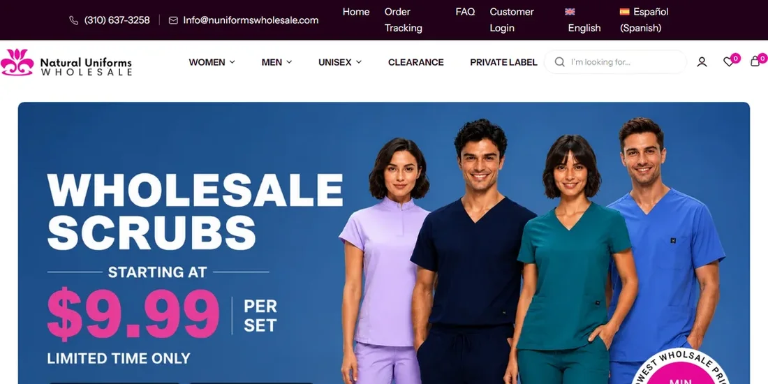 Natural Uniforms, built by Provis
