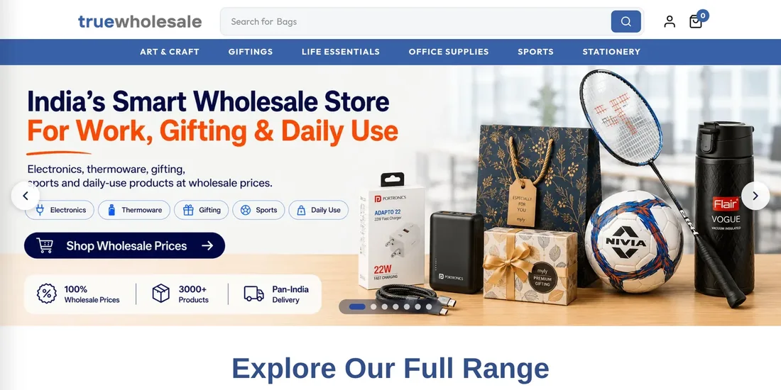 TrueWholesale, built by Provis