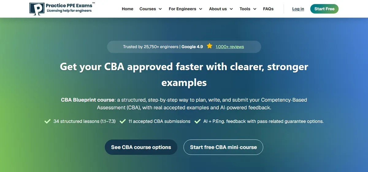 The CBA Blueprint course page: Get your CBA approved faster