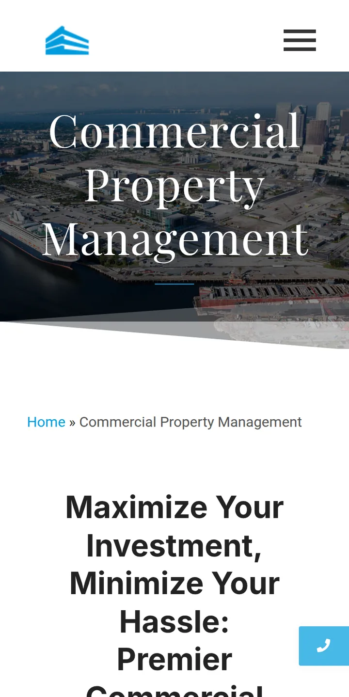 The Commercial Property Management service page