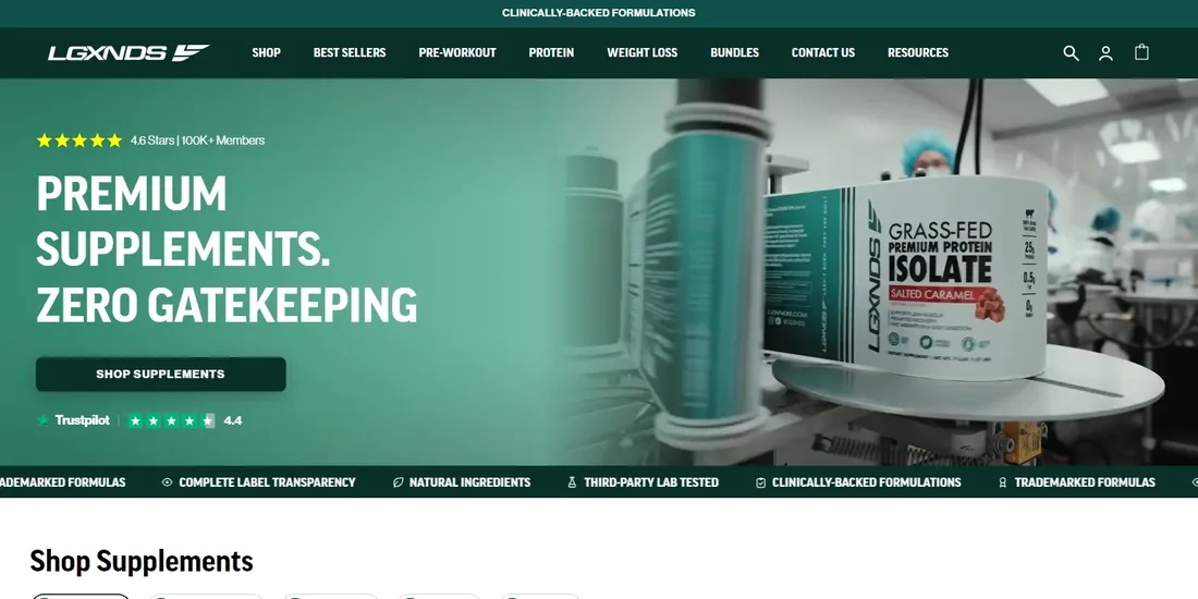 LGXNDS's live store, built by Provis