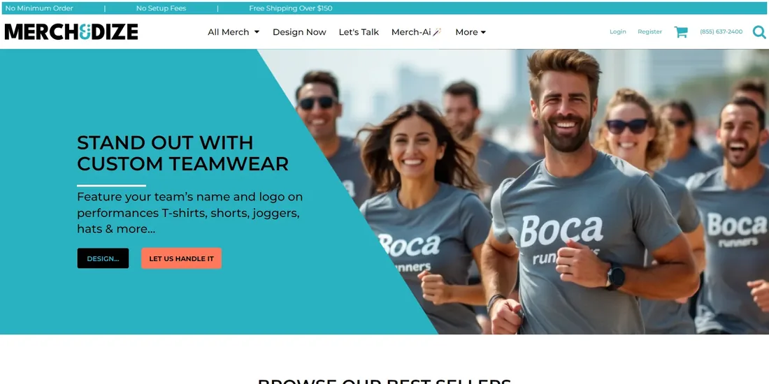 Merchdize's live store, built by Provis