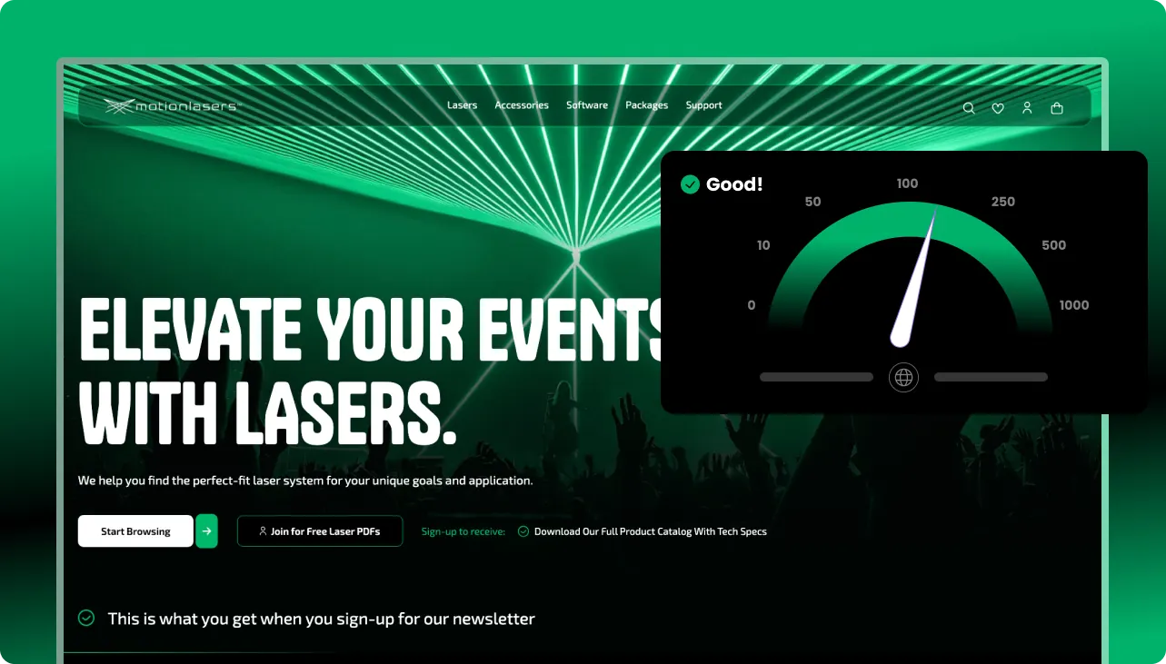 Motion Lasers