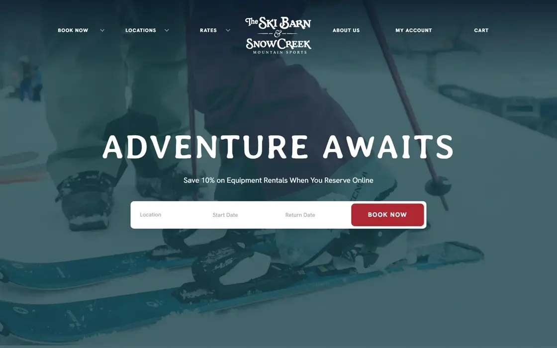 Ski Barn live site