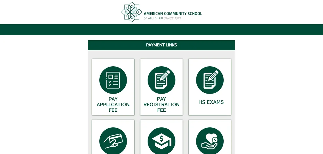 American Community School of Abu Dhabi payments platform