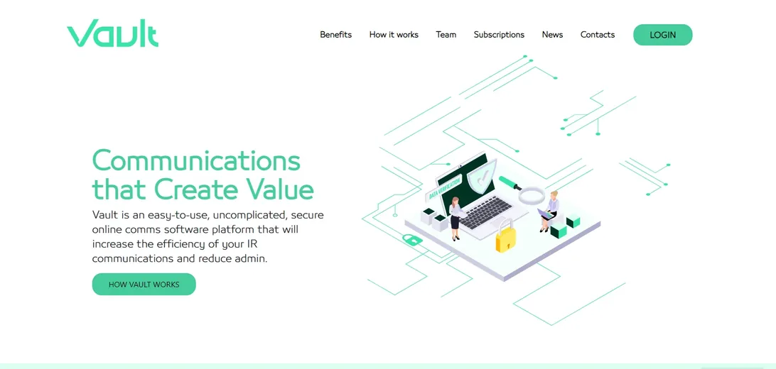 The Vault investor-relations platform