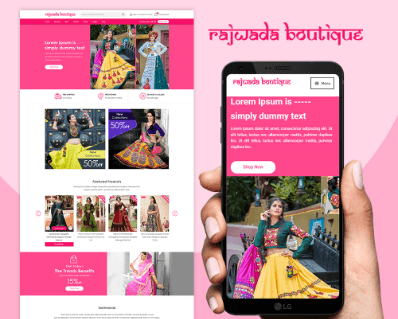 Rajwada Boutique Website Design